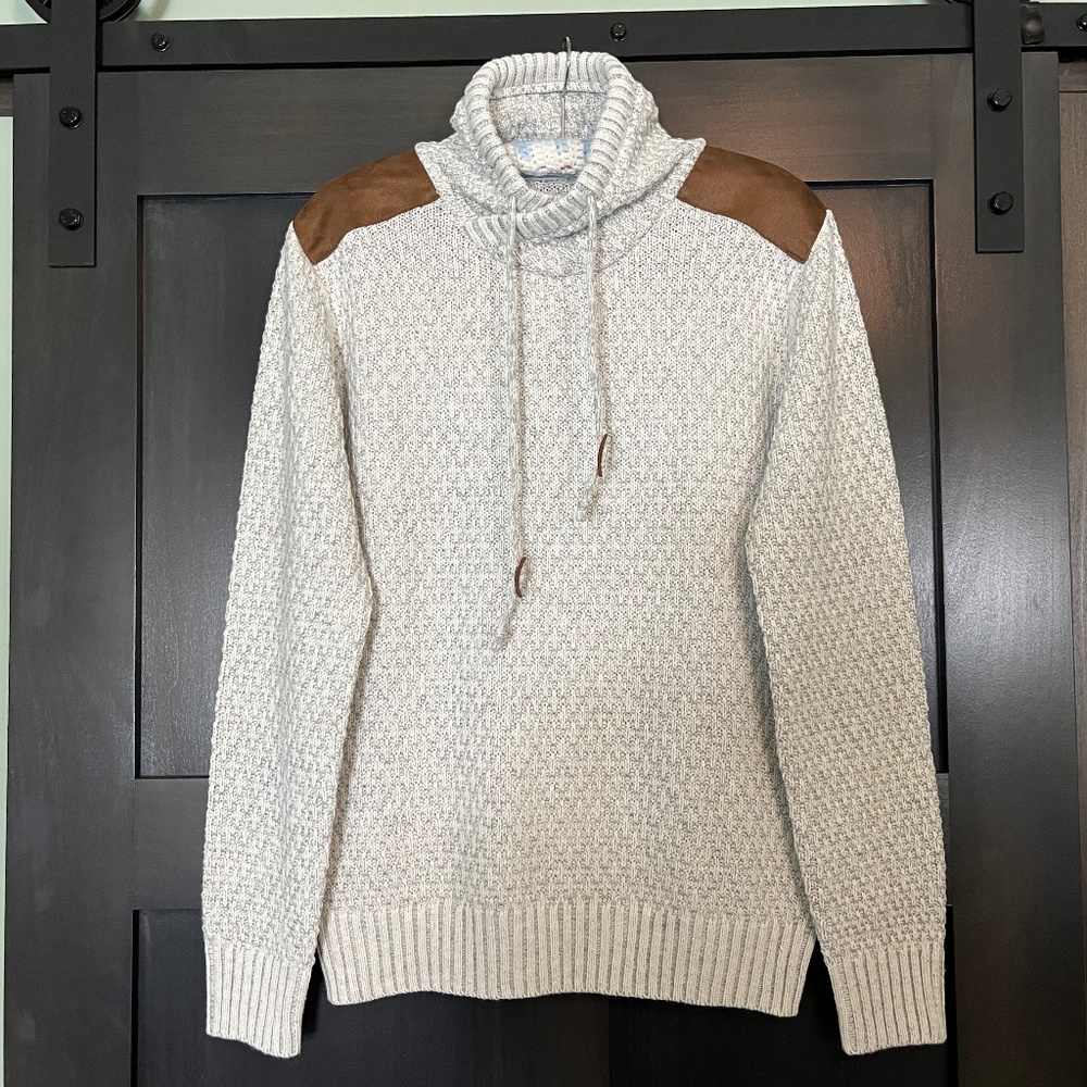 XRAY Jeans NWT Mens Grey & Brown Pullover Sweater Size M